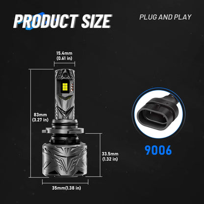 9006 HB4 LED Headlight Bulb Conversion Kit for Low Beam (6000K)