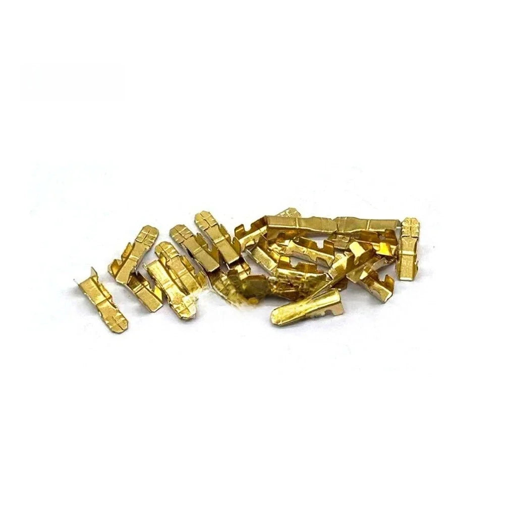 Set of 50 Electric Tool Switch Wire Terminal Clips 2mm 3mm Metal Plastic