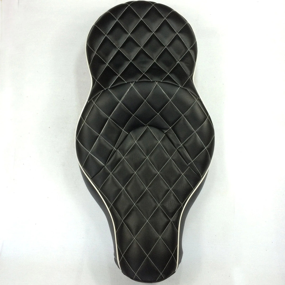 2-up Diamond Stitch Leather Seat for Harley XL883N XL883L XL883X (2005–2013)