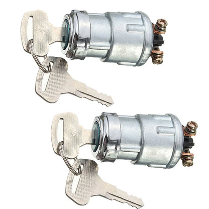 2Pcs Universal Ignition Switch Lock Cylinder & Keys for Auto Car