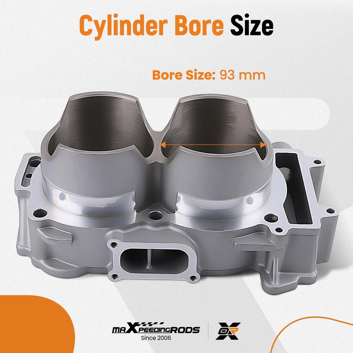 Complete Cylinder for Polaris RZR XP 1000 (2014–2018), Ranger 900 (2013–2016), 93mm Bore