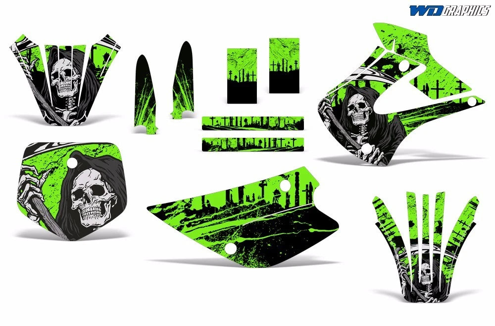 MX Graphics Decals + Plates Decal for Kawasaki KX85 KX100 (2001–2013)