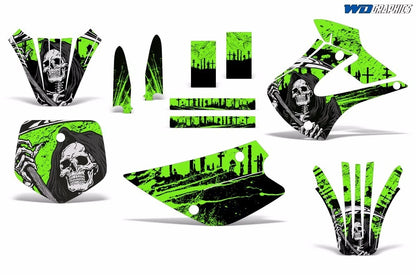 MX Graphics Decals + Plates Decal for Kawasaki KX85 KX100 (2001–2013)