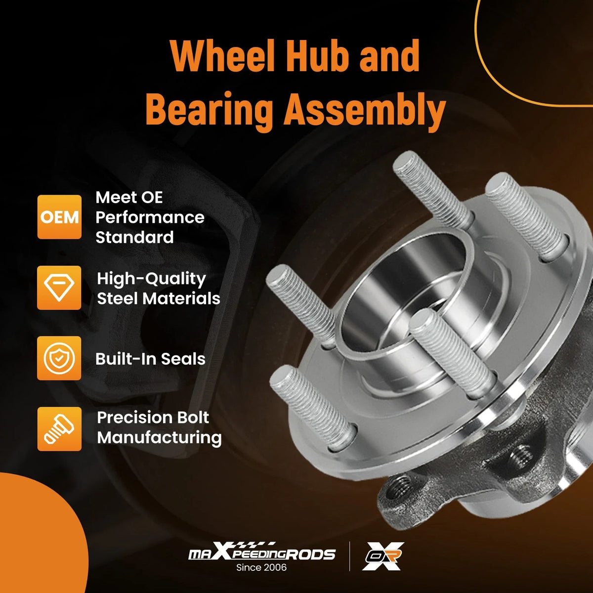 Front or Rear Wheel Hub Bearing for Ford Fusion (2017–2019) HA590481