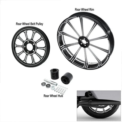 18" Wheel Rim Hub Pulley Sprocket for Harley Street Glide (2009-2023)