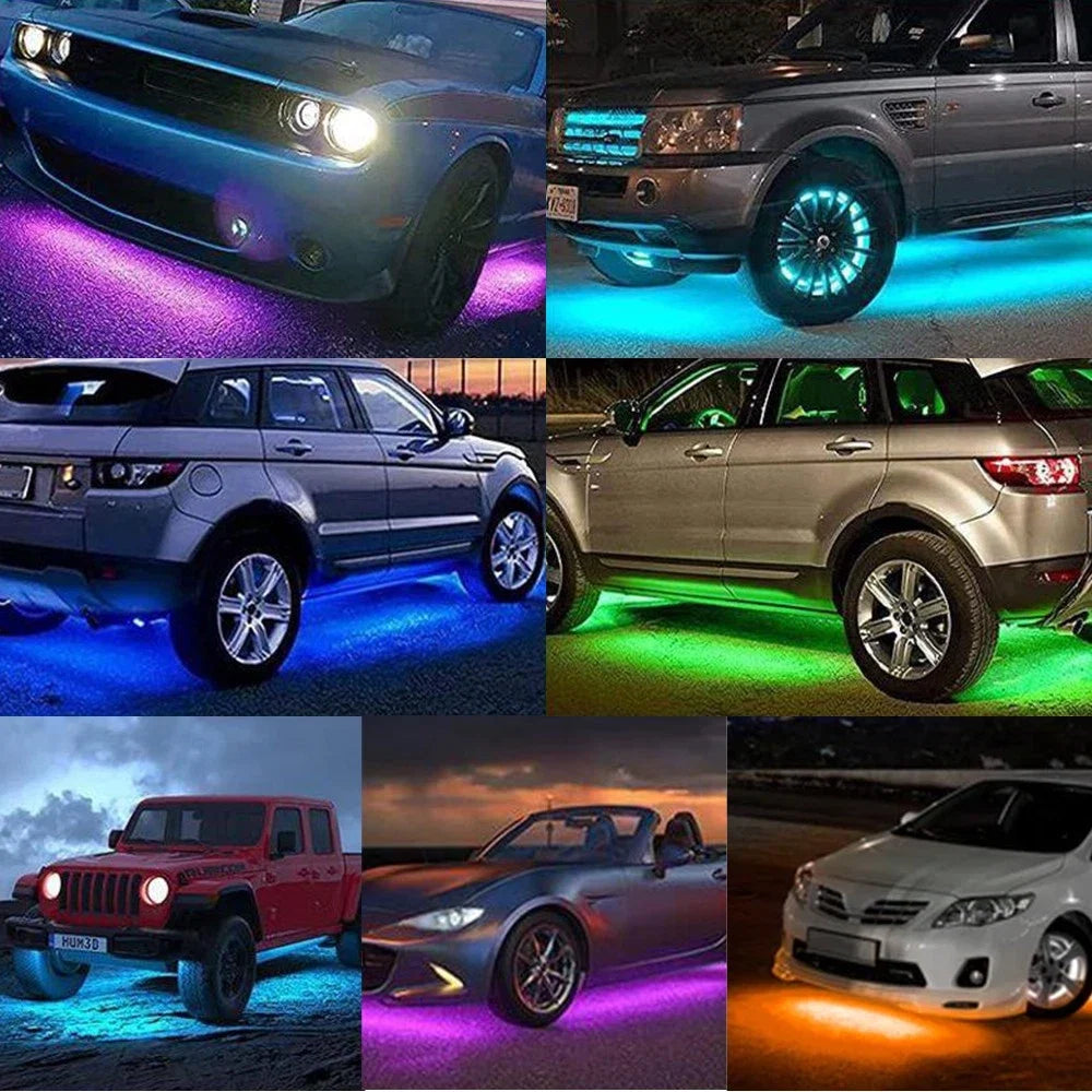 AUXITO RGB LED Underbody Neon Light Kit for Universal Vehicles