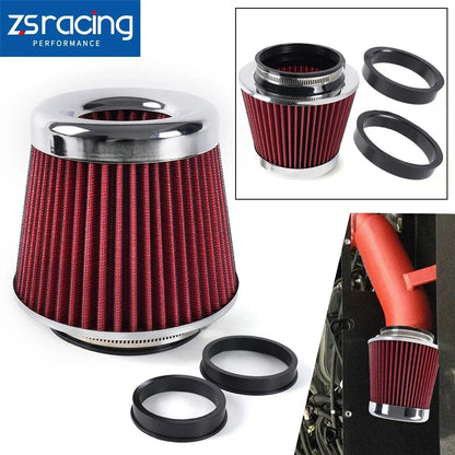 High Flow Cold Air Intake Filter for 3"/3.5"/4" Inlet