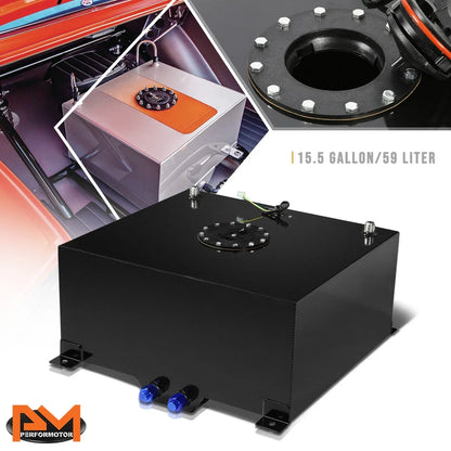 15.5 Gallon Aluminum Fuel Cell/Gas Tank with Level Sender for Universal Fit (2000–2023)