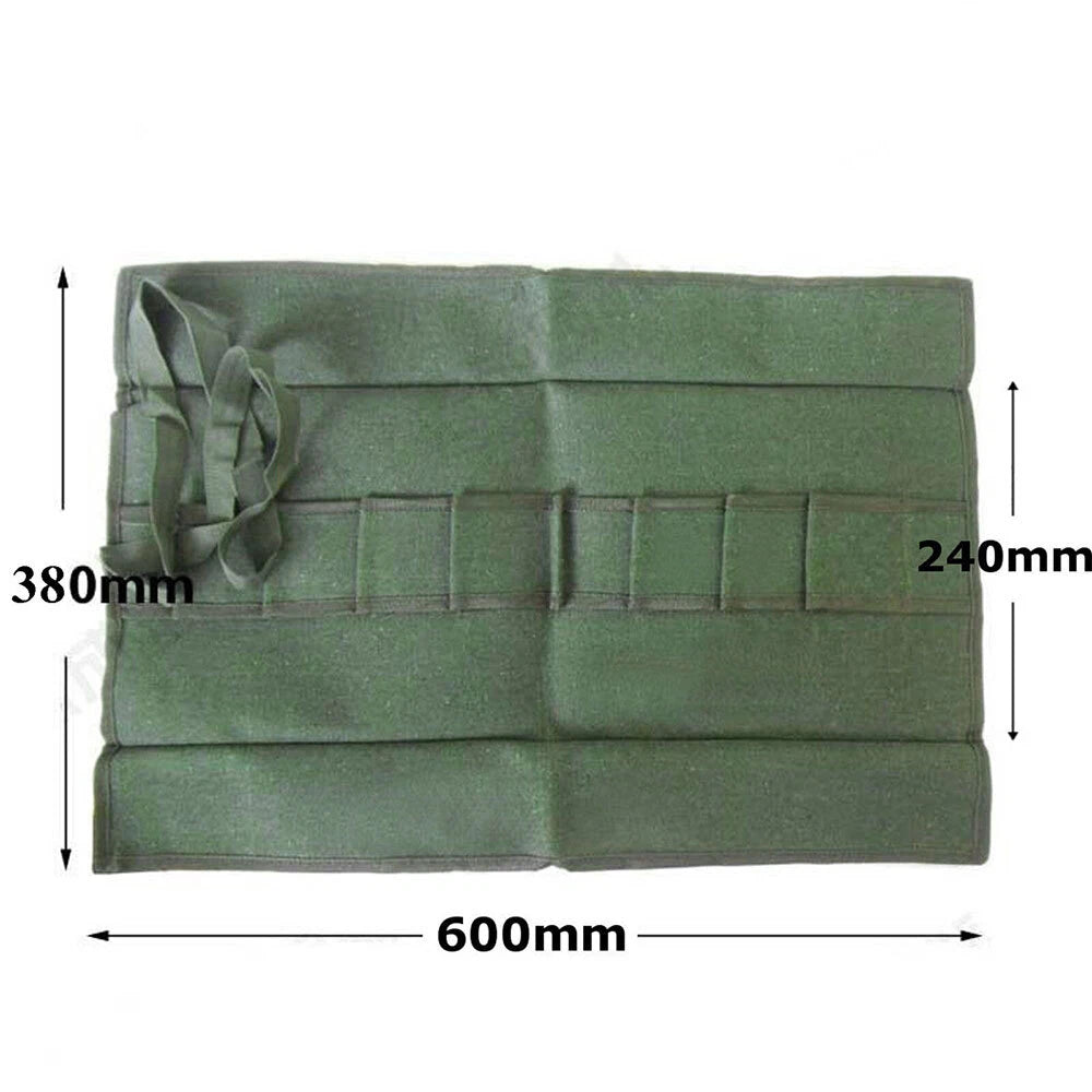 2X 10 Pocket Roll Up Tool Organizer for Mechanics