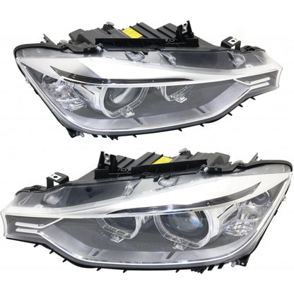 Headlight Assembly Pair for BMW 328i (2012–2015) PLX-M1-343-1139LMUSHM2-CL360A2, BM2502181, BM2503181