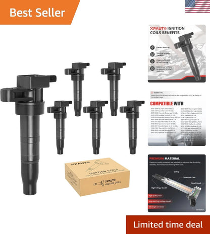 Performance Ignition Coil Set of 6 for Kia Hyundai (2007–2016)