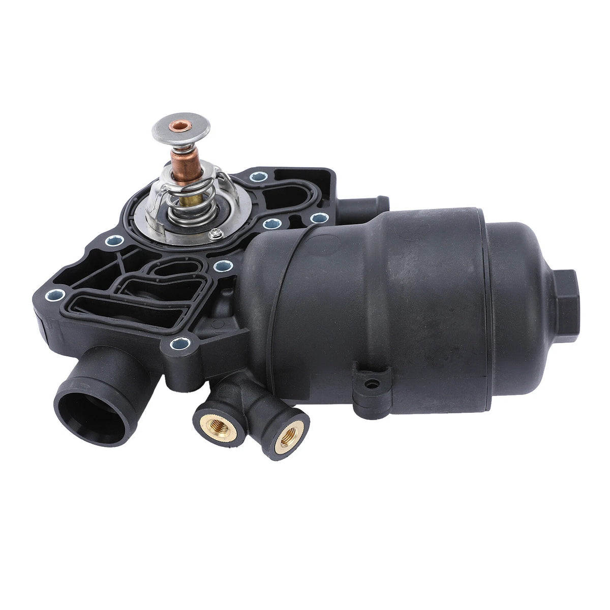 Engine Oil Filter Housing w/Thermostat for Audi A6 A7 Q5 (2014–2016) 059115389K, 059115389P, SK117131