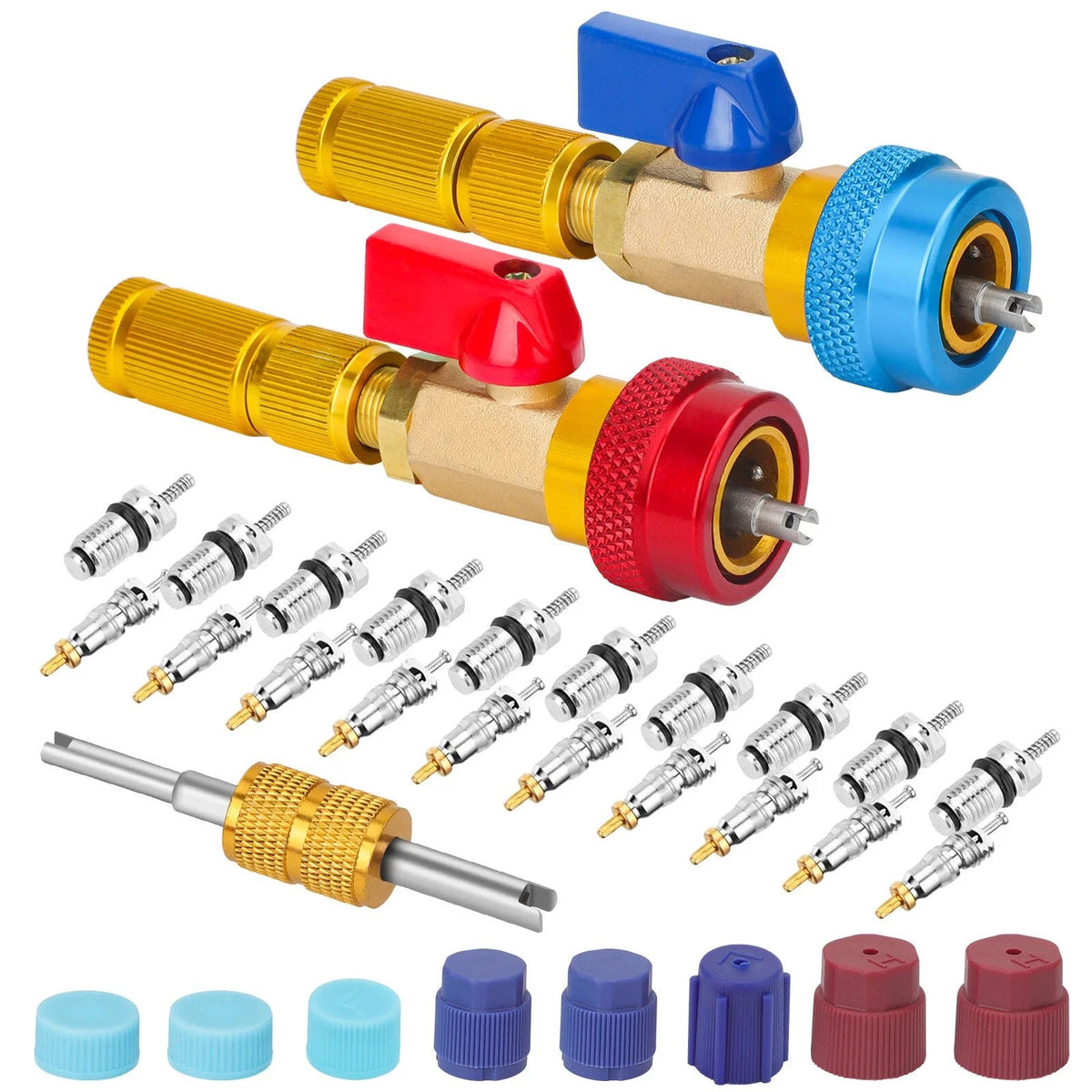 R134A Valve Core Removal Tool Set for Car Air Conditioning