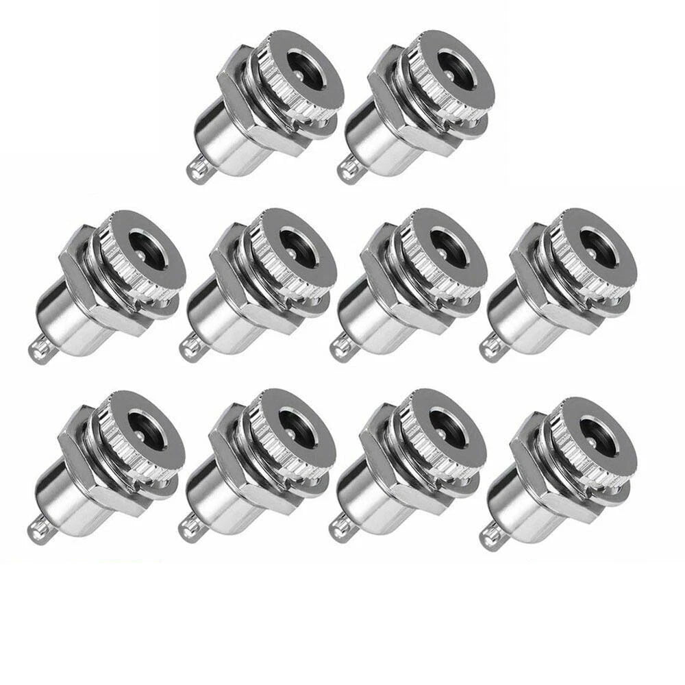 20Pc 5.5mm x 2.1mm DC Power Supply Jack Plug Socket Female Panel Mount Connector