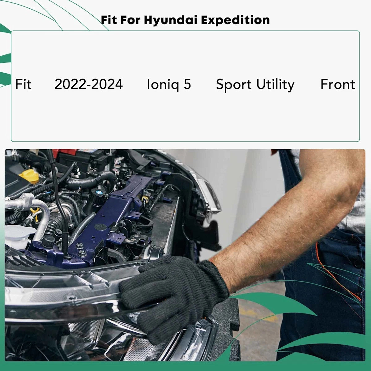 Radiator Support for Hyundai Ioniq 5 (2022–2024) 18046419, HY1225237, 64101GI000