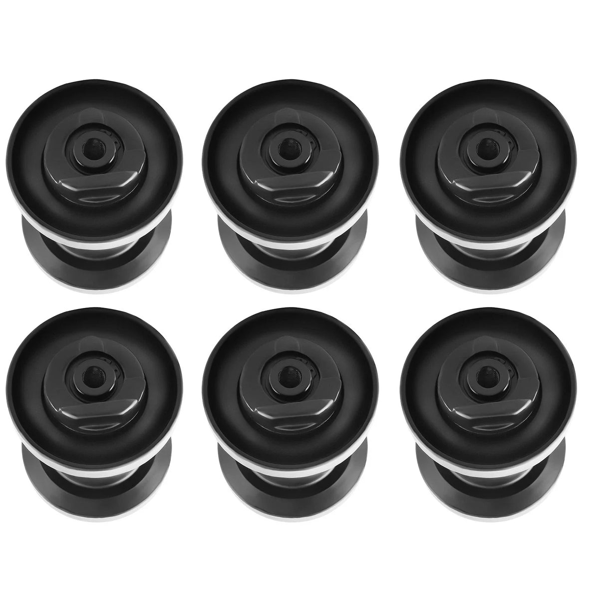 6x Track Bottom Roller for Kubota KX121-3ST KX040-4 (2003–2023) RD148-21700 Black