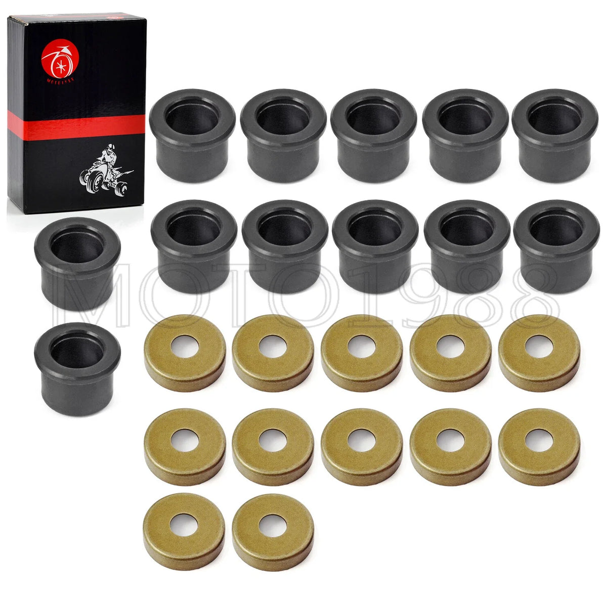 12X Front A Arm Bushing & Seal Caps Kit for Yamaha YFZ450 (2004–2022)