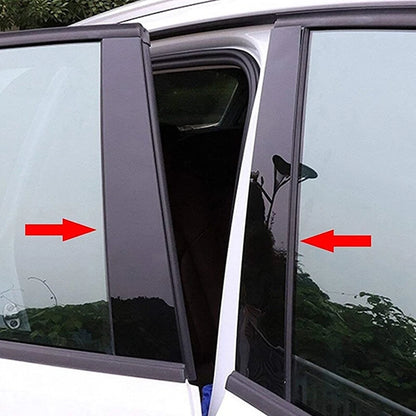 Glossy Black Window Door Pillar Posts Cover for Toyota Sequoia (2008–2022)