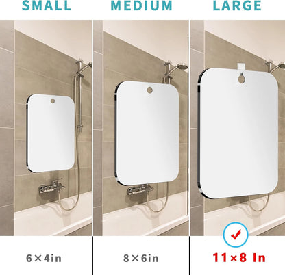 Fogless Shower Mirror for Shaving (8x6 Inch)