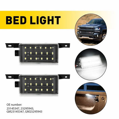 LED Trunk Bed Cargo Lights for GMC Sierra/Chevy Silverado 1500 (2014–2018) EPY