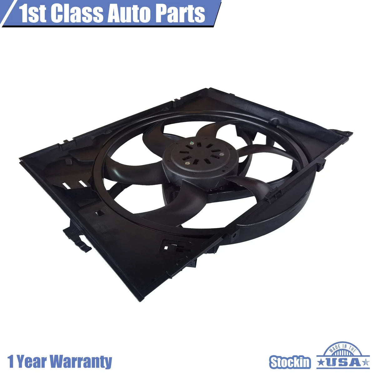 Brushless Motor Radiator Cooling Fan Assembly for BMW E90 128i 325i 328i Z4 (2007–2013)