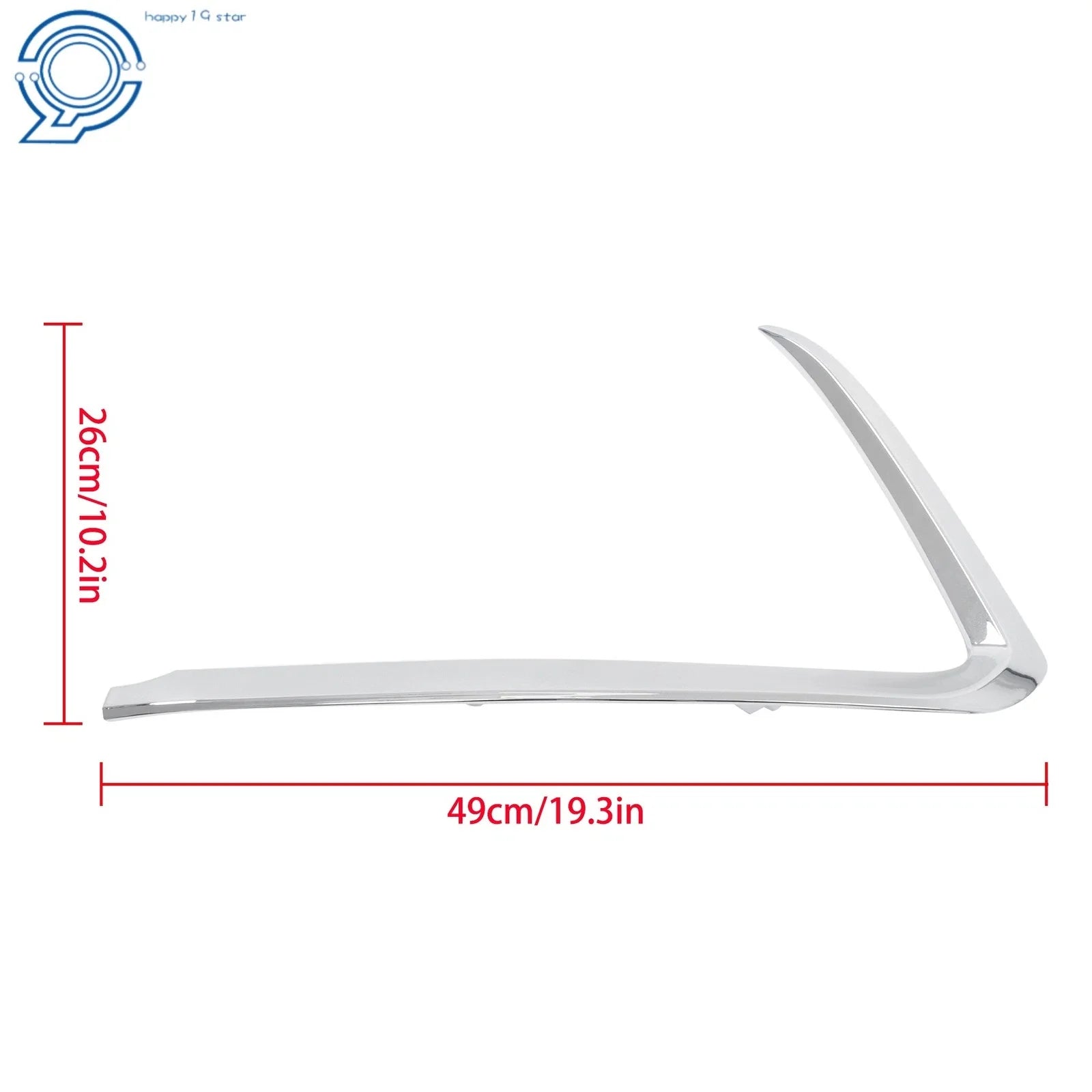 Chrome Front Right Bumper Trim for Mazda CX-9 (2016–2022)