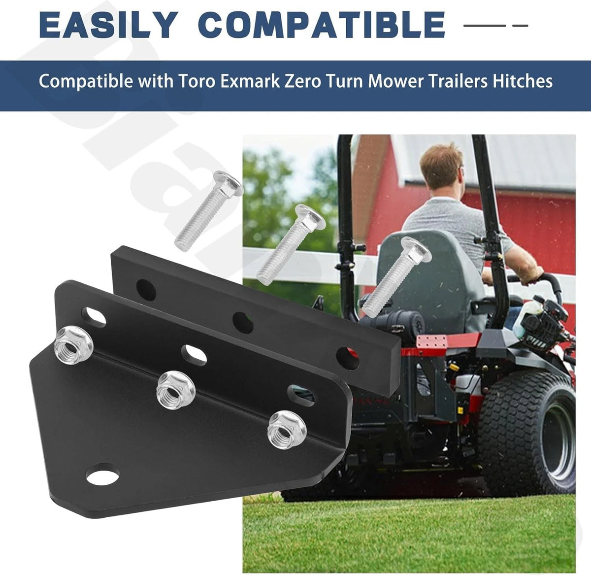 Hitch Kit for Exmark Toro Zero Turn Lawn Mower (109-9487)