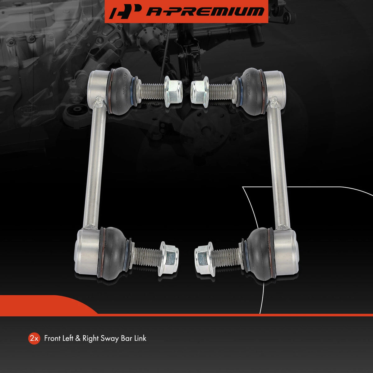 2X Front Sway Bar Link for Mercedes-Benz Sprinter 2500 3500 (2015–2022) K750956, 9063201989, A9063201989, MS108222, MS108223