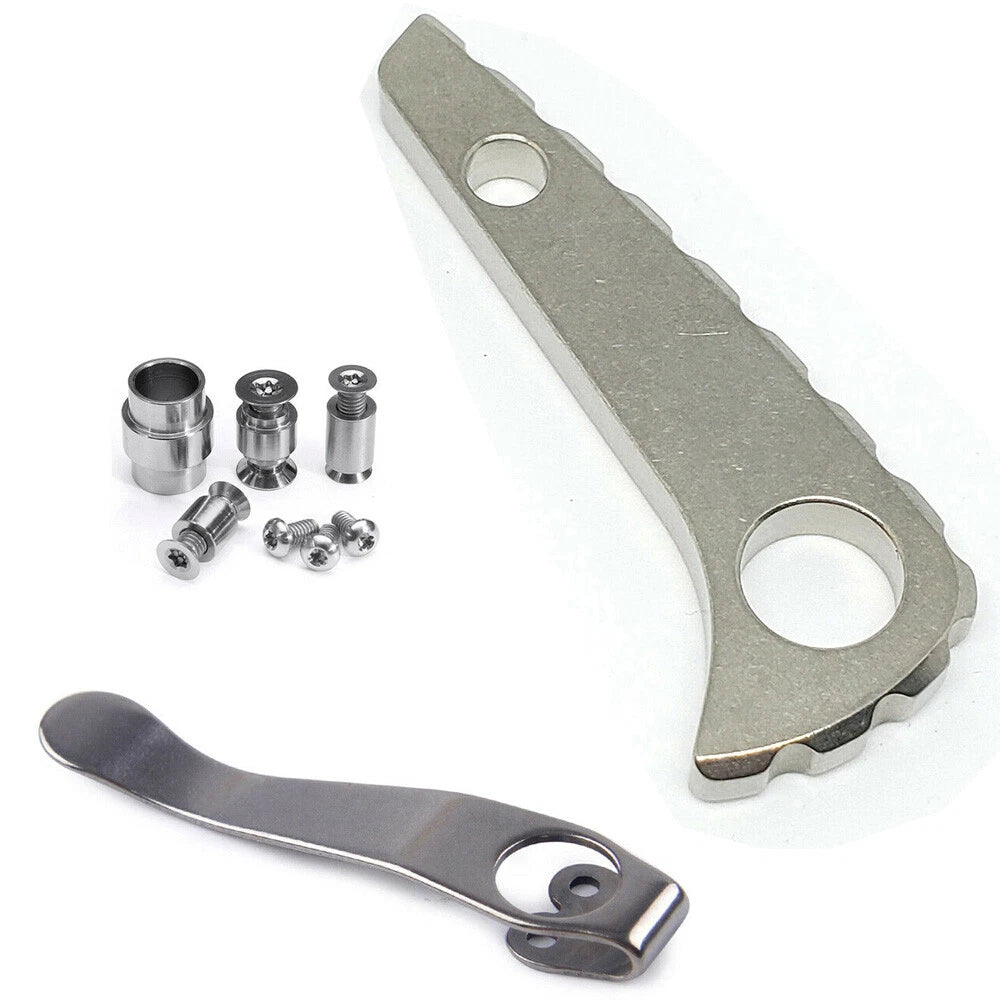 Titanium Back Spacer Pocket Clip Screws for Spyderco Paramilitary 2