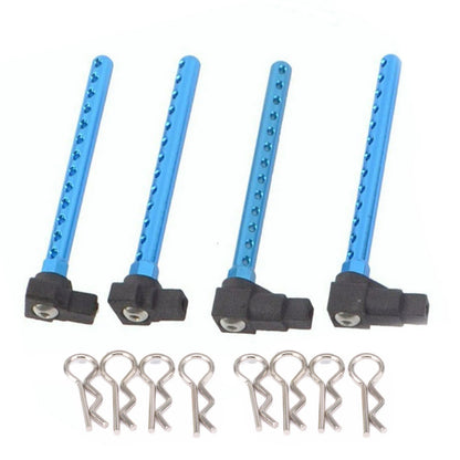 Set of 4 Aluminum Alloy Body Posts Mount for Tamiya TT-01 (1/10 RC Car)