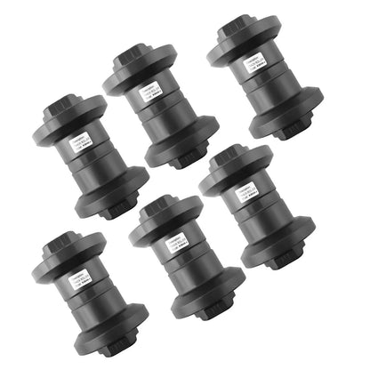 6x Track Bottom Roller for Kubota KX121-3ST KX040-4 (2003–2023) RD148-21700 Black