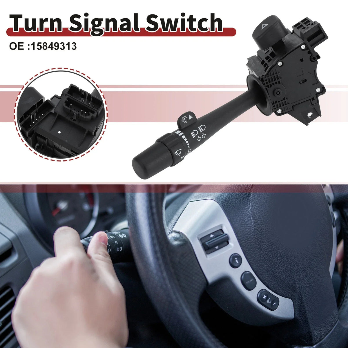 Turn Signal Switch Lever No.15849313 for GMC Sierra 1500 (2007)
