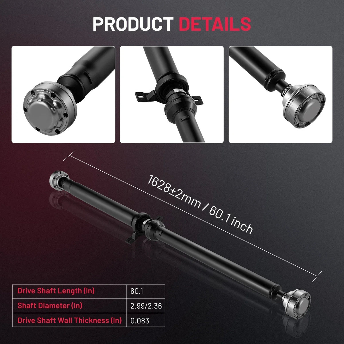 Drive Shaft for Dodge Challenger (2015–2019) 5.7L 6.4L V8 RWD 52123980AC