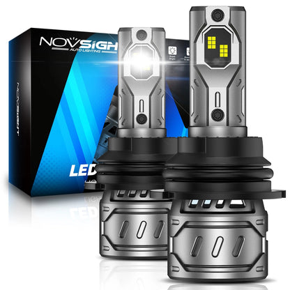 2X NOVISGHT 9007 HB5 LED Headlight Bulbs for High Low Beam (13000LM)
