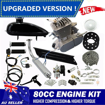 80cc 2-Stroke Motorised Bike Kit for Bicycle (Fits )