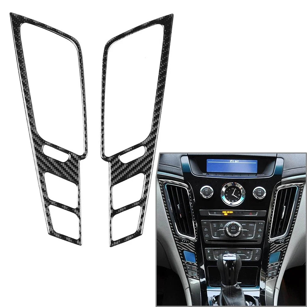 2X Central Console Air Vent Frame Cover Trim for Cadillac CTS (2008–2013)