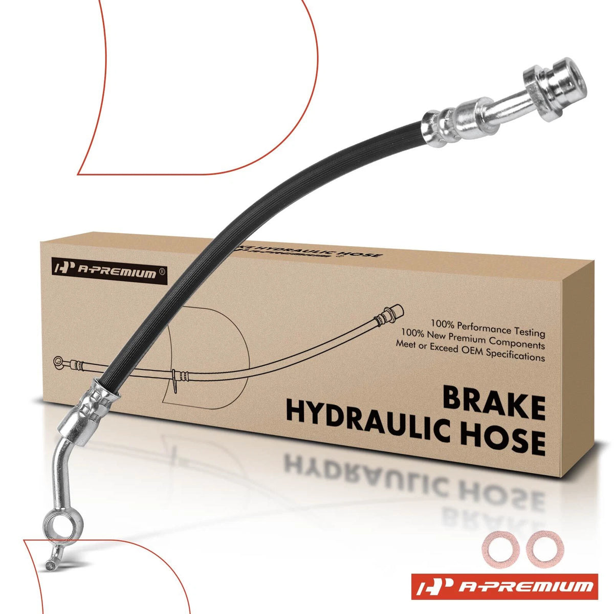 A-Premium Rear Left Brake Hydraulic Hose for Hyundai Elantra GT (2013–2017) 58737A5300, 2206582