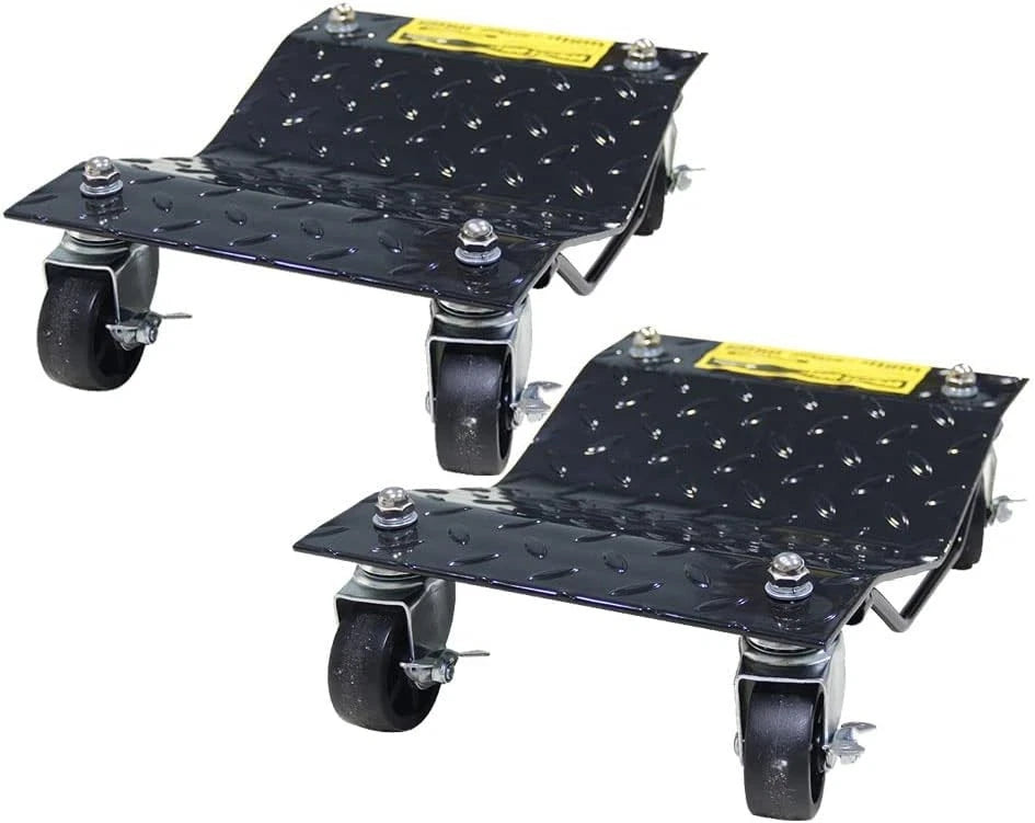 Set of 2 Heavy Duty Wheel Dolly Vehicle Skates for Tire Stakes (Details In Description)