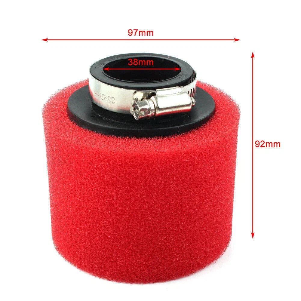 38mm Foam Air Filter for XR50 CRF50 110cc 125cc 150cc ATV Buggy (2000–2023)