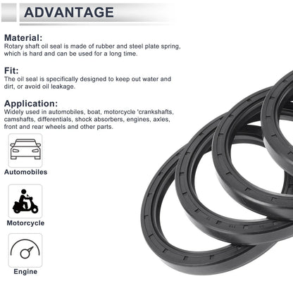Set of 5 Oil Seal Rotary Shaft Seal Nitrile Rubber 90x110x12mm