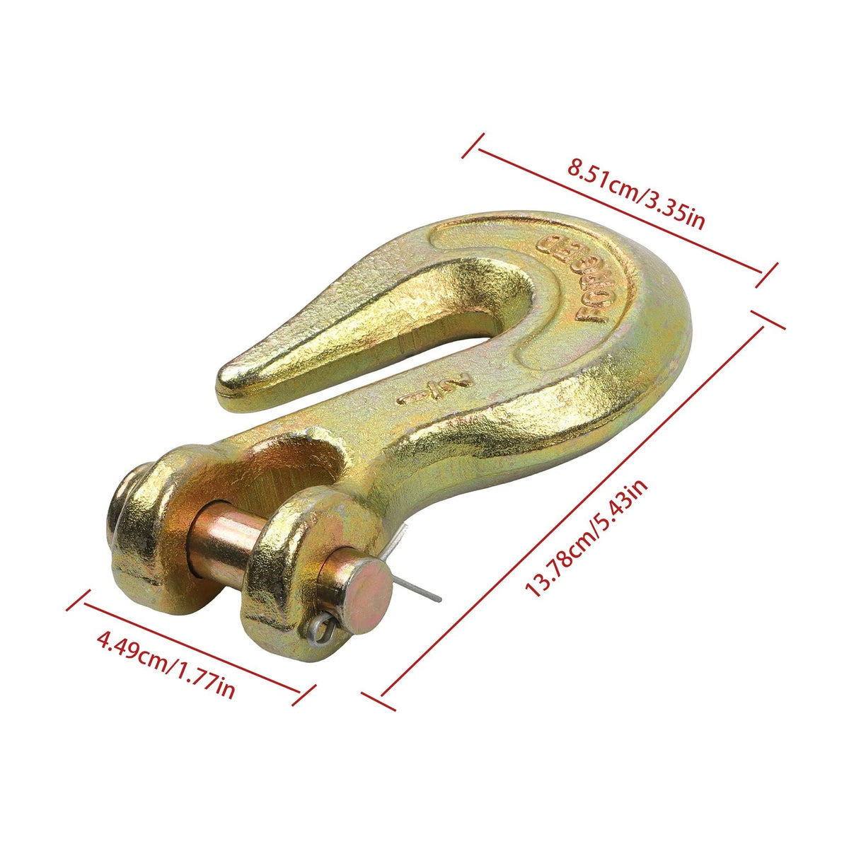 Set of 10 Chain Hooks 1/2" G70, 11,300 lbs Working Load