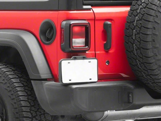 3M Tape-On License Plate Relocation Mount for Jeep Wrangler JL (2018–2026) 11238.16