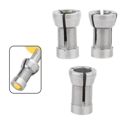 3X Router Bit Collet Chuck for Router and Engraving Machines (6, 6, 35, 8mm)