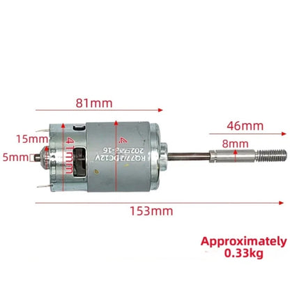 12V 775 Brushed Motor for Electric Fans (153 mm x 44 mm)