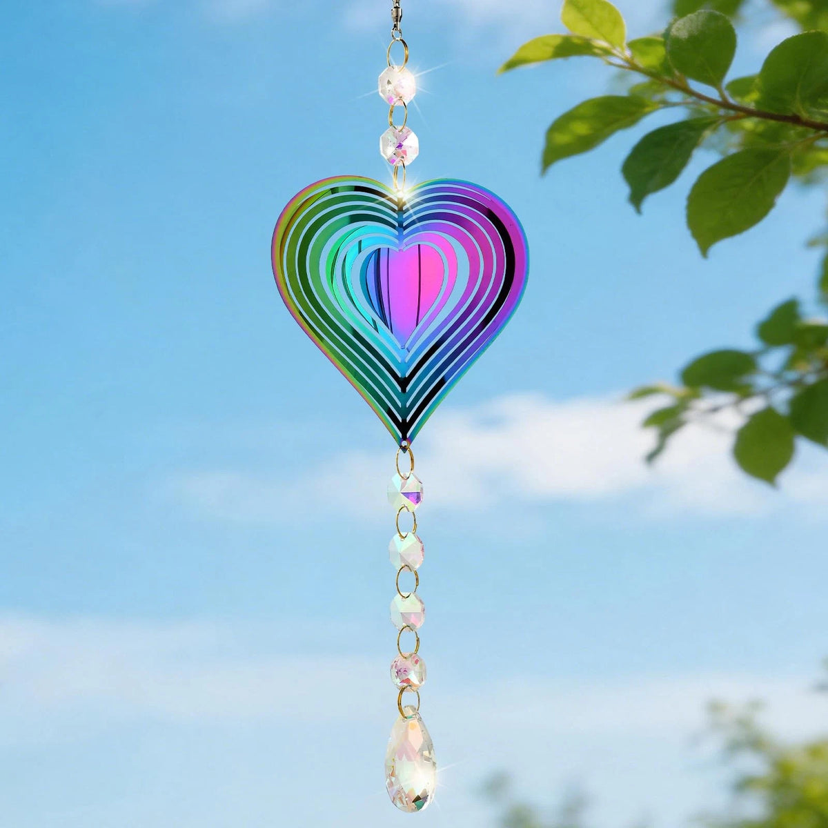 Crystal Suncatchers for Windows - Butterfly Wind Spinner