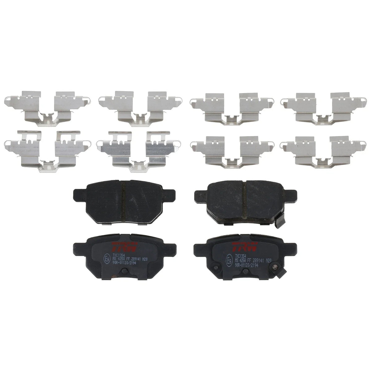 Set of 4 Disc Brake Pads for Toyota Corolla (2009–2010)