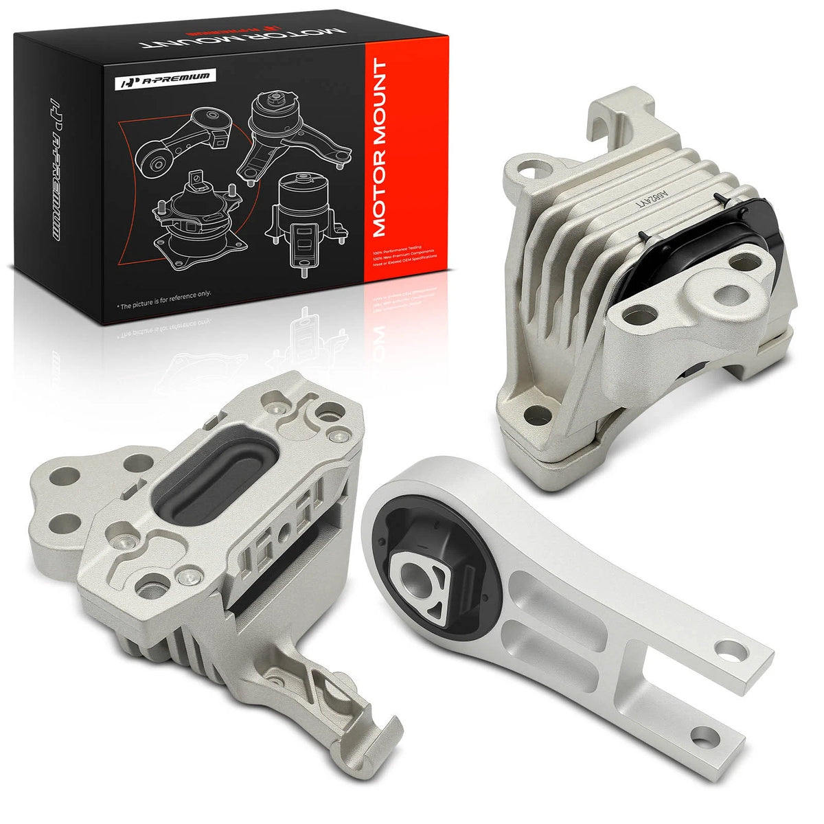3X Engine Motor & Trans. Mount for Jeep Cherokee (2014–2017) 68192832AC, 68192832AD, 68164710AE, 68224905AD, 68245568AA