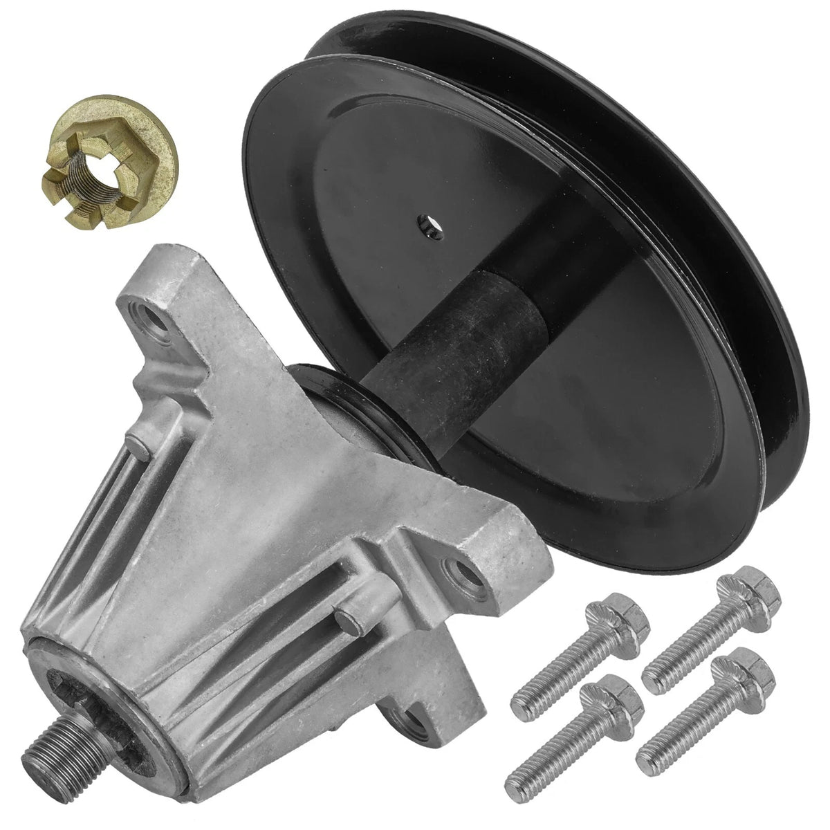 Spindle Assembly with Pulley Bolt for MTD M 200-46 Z530 ZT-S46 (46") SD127A1003