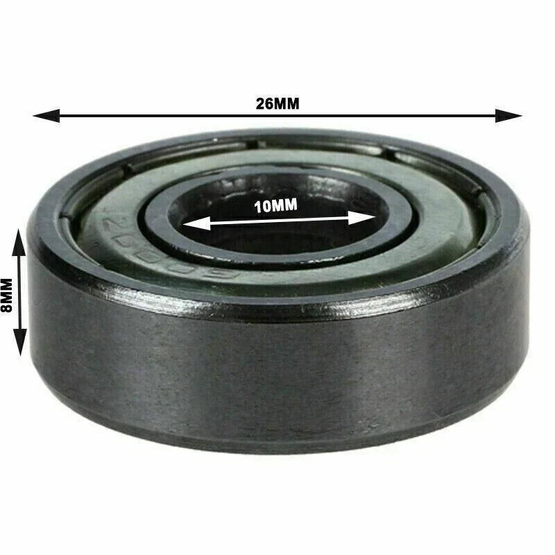 2x Deep Groove Ball Bearings 26mm x 10mm x 8mm Sealed