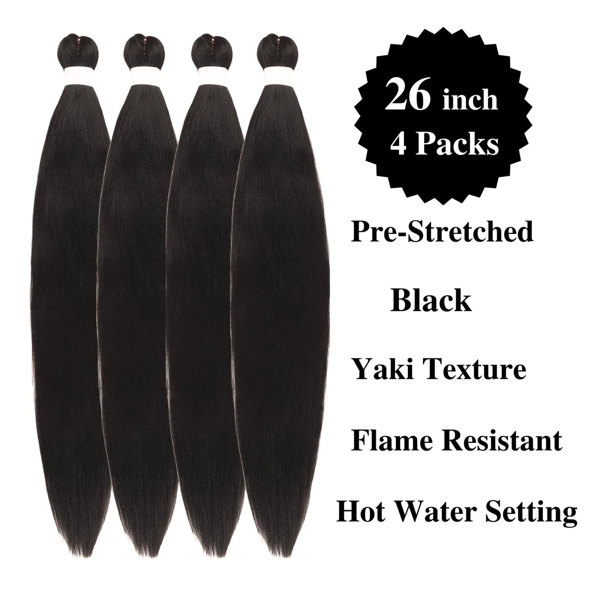 26 Inch Pre-Stretched Braiding Hair for Gozill (No Part Numbers)